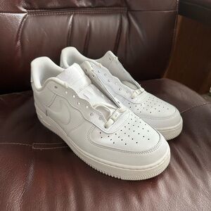 Mens AF1 All White Low
